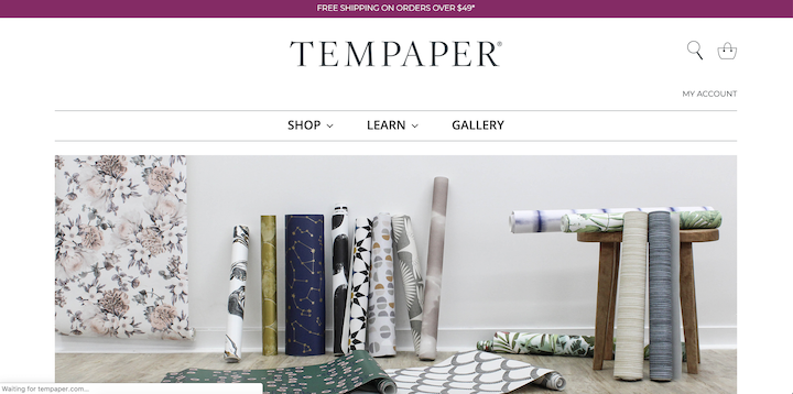 Tempaper Launches New E-commerce Website